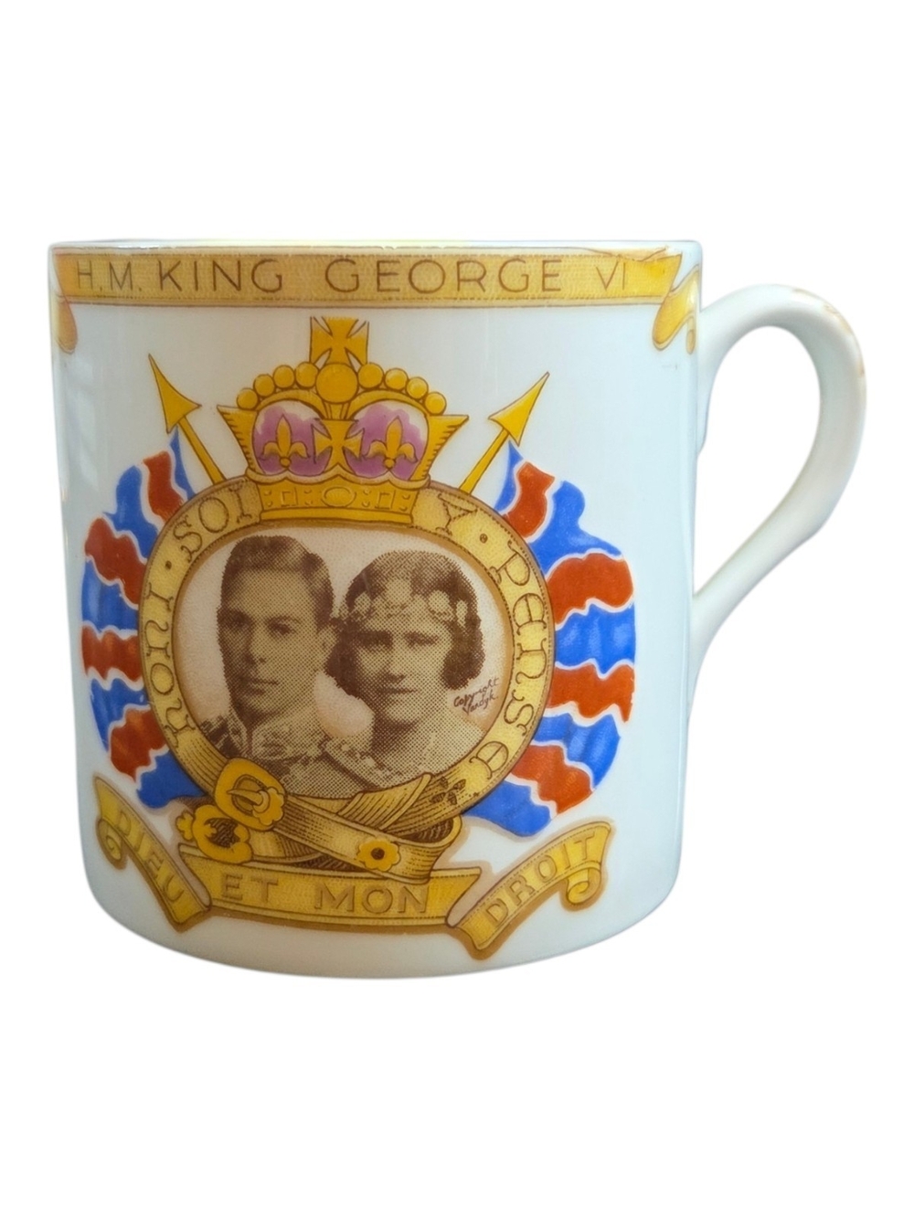Shelley King George VI & Queen Elizabeth Coronation 1937 Commemorative Cup